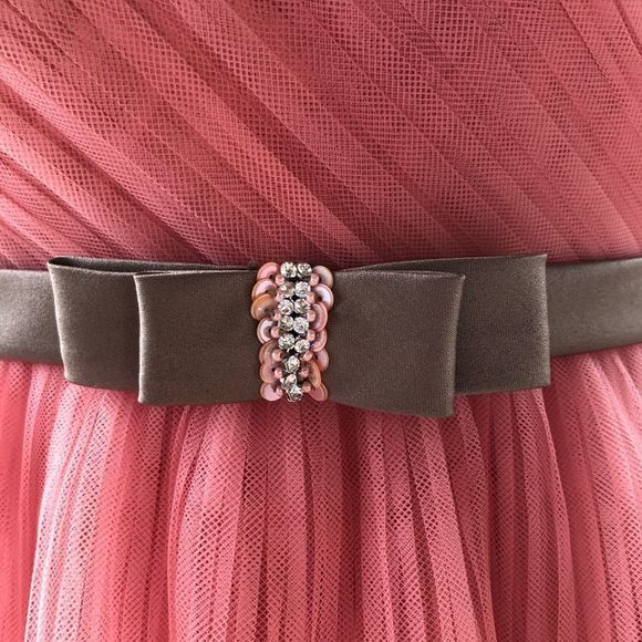 Stunning Pink Tiered Tulle Dress - Picture 3 of 7